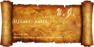 Ujlaki Judit névjegykártya