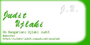 judit ujlaki business card